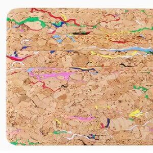 Colorful Cork Vegan Leather Card Holder Wallet
